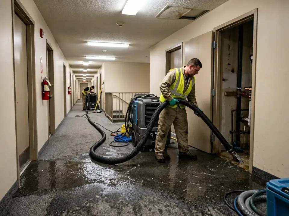 multi-unit-apartment-hallway-f-005 — frequently asked questions, Emergency Burst Pipe Water Extraction & Removal in Vanderco…
